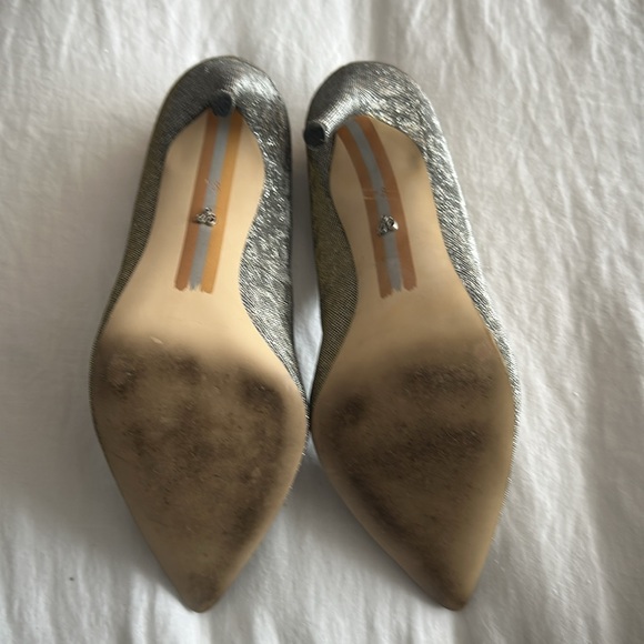 Glamorous Silver Stiletto Heels - Sam Edelman - Picture 4 of 6
